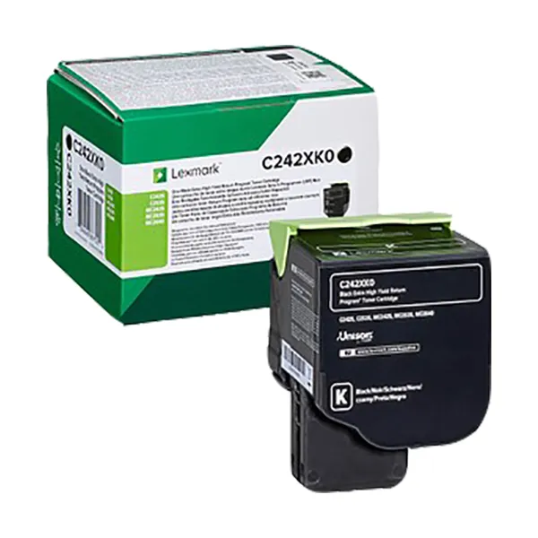 Lexmark C242XK0 Schwarz (Original)