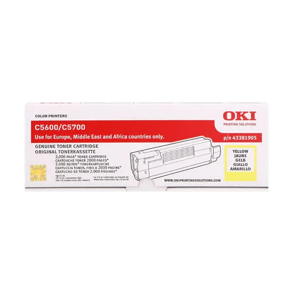 OKI OKI-C5600 Gelb (Original) – Originalverpackung