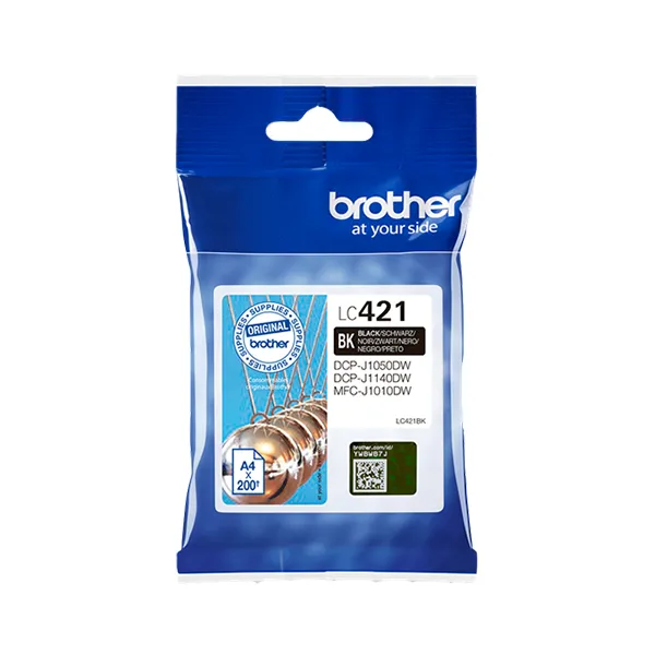 Brother LC-421BK Schwarz (Original) – Originalverpackung