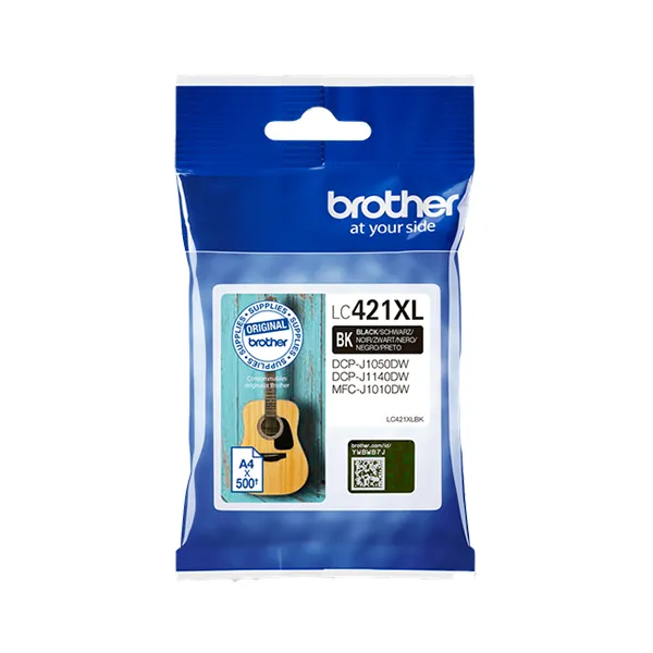 Brother LC-421XLBK Schwarz (Original) – Originalverpackung