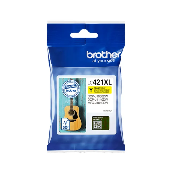 Brother LC-421XLY Gelb (Original) – Originalverpackung