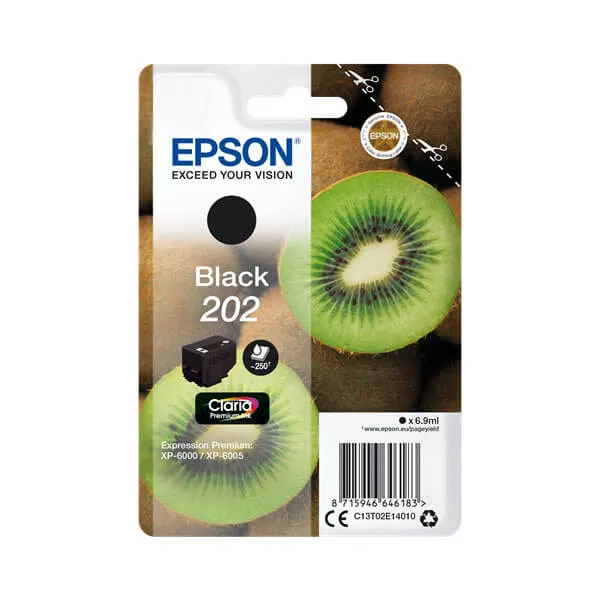 Epson 202 Schwarz (Original) – Originalverpackung