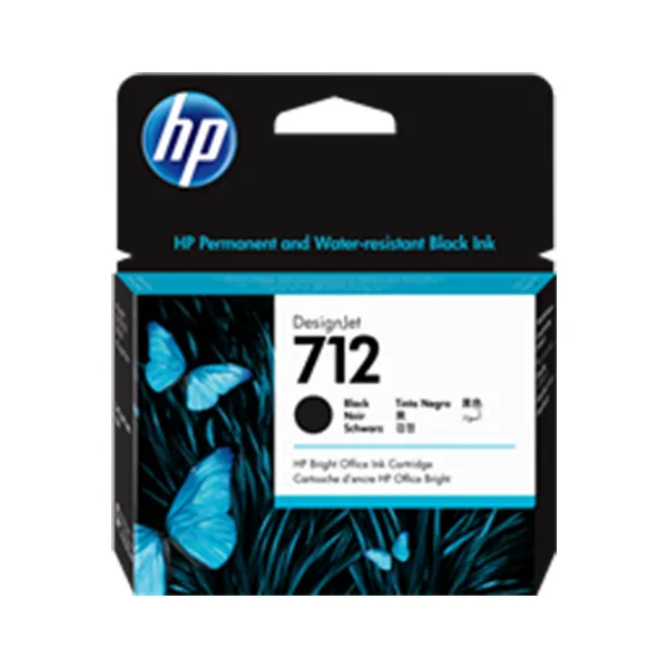 HP 712 Schwarz (Original) – Originalverpackung