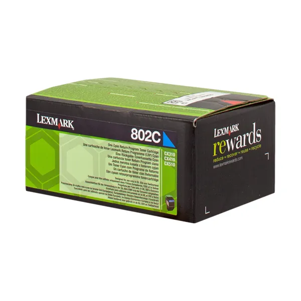 Lexmark 80C20C0 Cyan (Original) – Originalverpackung