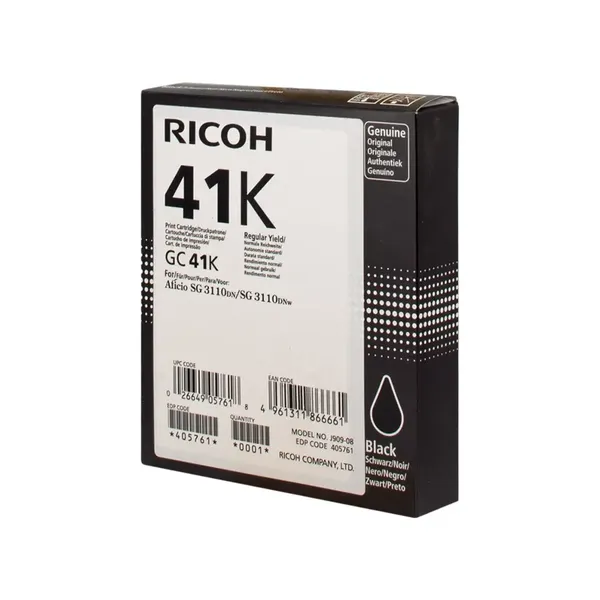 Ricoh GC41BKHC Schwarz (Original) – Originalverpackung