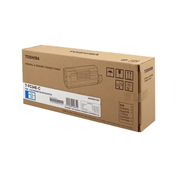 Toshiba T-FC34EC Cyan (Original) – Originalverpackung
